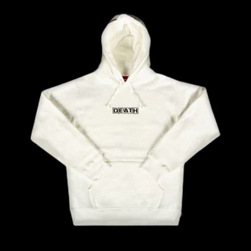 Supreme x Gilbert & George Death Hooded Sweatshirt 'White'