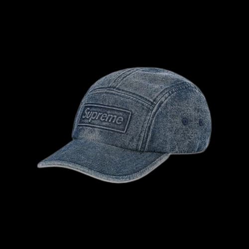 Supreme Embossed Denim Camp Cap 'Blue'