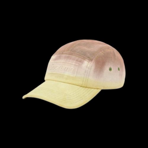 Supreme Embossed Denim Camp Cap 'Brown Dip Dye'