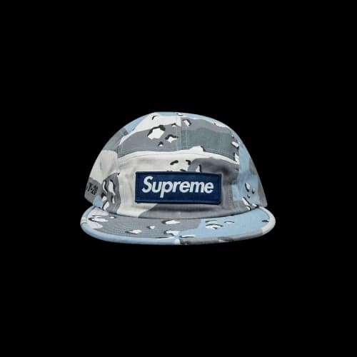 Supreme Military Camp Cap 'Blue Chocolate Chip Camo'