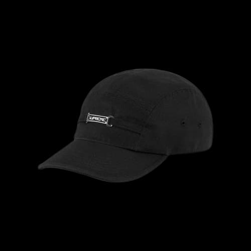 Supreme Name Plate Camp Cap 'Black'