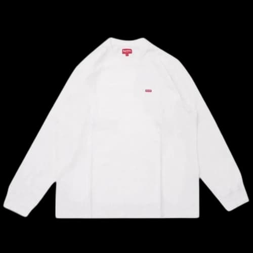 Supreme Small Box Long-Sleeve Tee 'White'