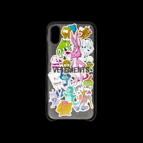 Vetements Monsters Stickers iPhone XS Case 'Black'