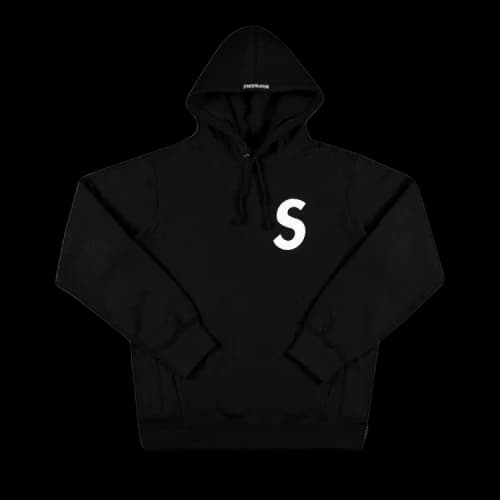 Supreme S Logo Hooded Sweatshirt 'Black'
