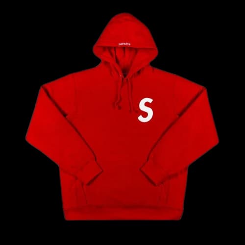 Supreme S Logo Hooded Sweatshirt 'Red'
