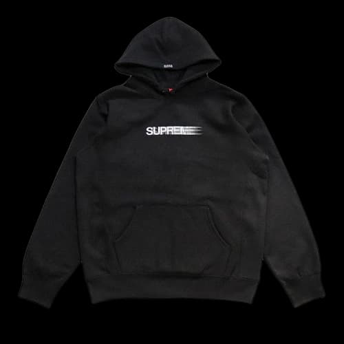 Supreme Motion Logo Hooded Sweatshirt 'Black'
