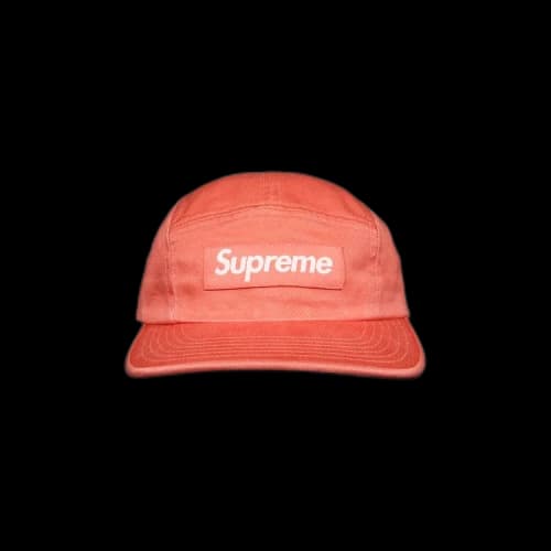 Supreme Washed Chino Twill Camp Cap 'Coral'