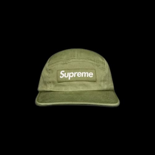Supreme Washed Chino Twill Camp Cap 'Light Olive'