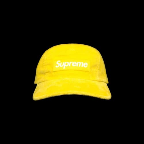 Supreme Fine Wale Corduroy Camp Cap 'Yellow'