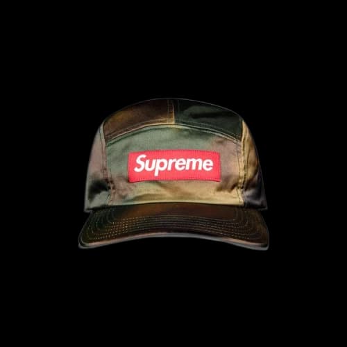 Supreme Washed Satin Camo Camp Cap 'Woodland Camo'