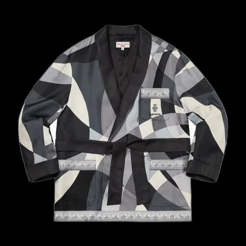 Supreme x Emilio Pucci Silk Smoking Jacket 'Black'