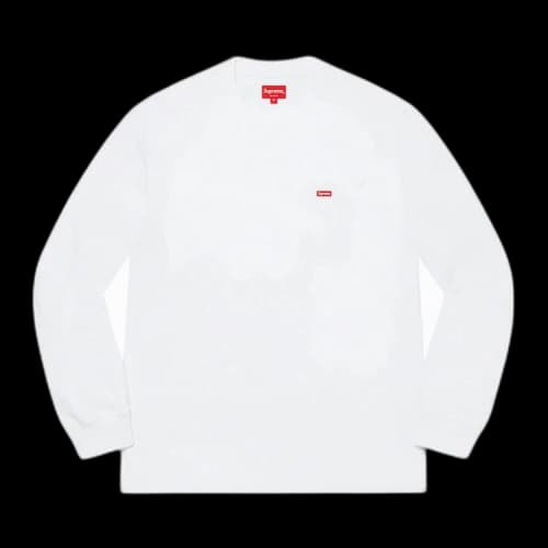 Supreme Small Box Long-Sleeve Tee 'White'