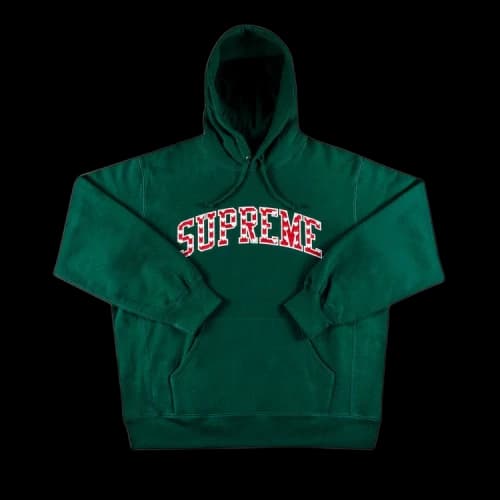 Supreme Hearts Arc Hooded Sweatshirt 'Dark Green'