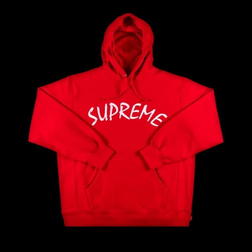 Supreme FTP Arc Hooded Sweatshirt 'Red'