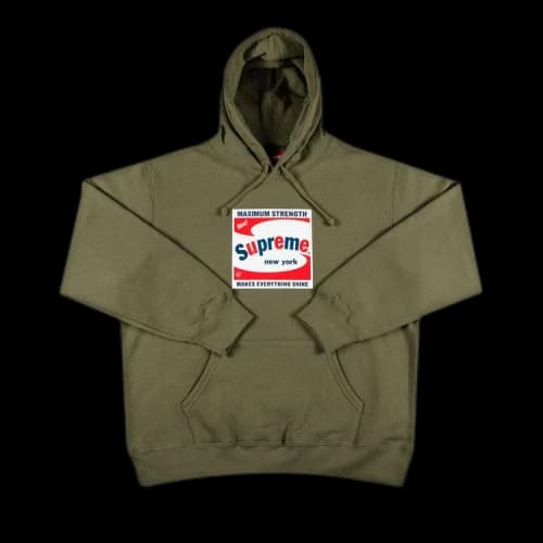 Supreme Shine Hooded Sweatshirt 'Light Olive'