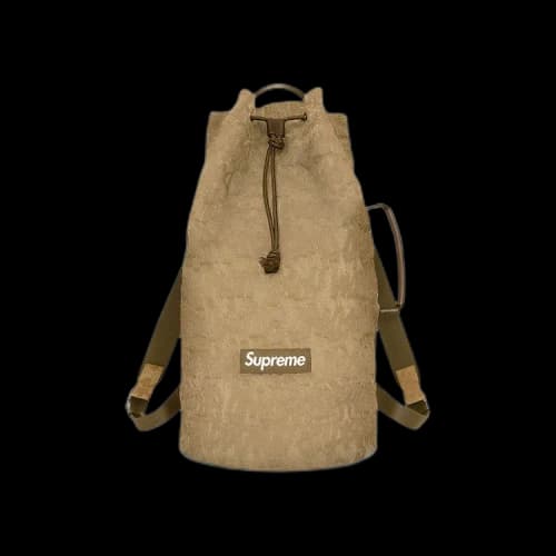 Supreme Fat Tip Jacquard Denim Backpack 'Olive'