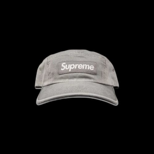 Supreme Washed Chino Twill Camp Cap 'Grey'