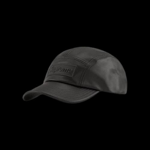 Supreme GORE-TEX Leather Camp Cap 'Black'