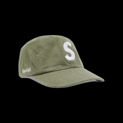 Supreme x Kevlar Denim S Logo 6-Panel 'Olive'