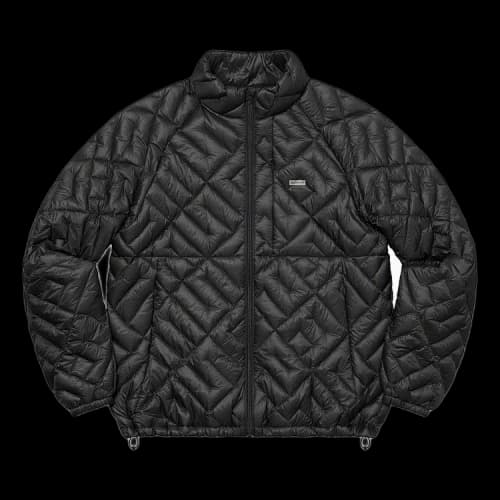 Supreme Spellout Quilted Lightweight Down Jacket 'Black'