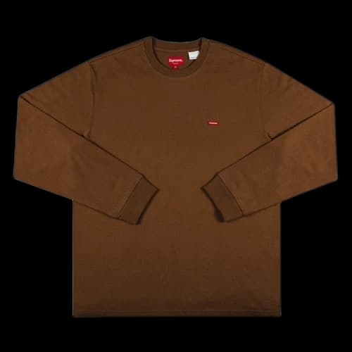 Supreme Small Box Long-Sleeve Tee 'Brown'
