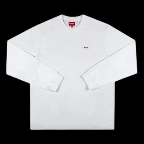 Supreme Small Box Long-Sleeve Tee 'White'