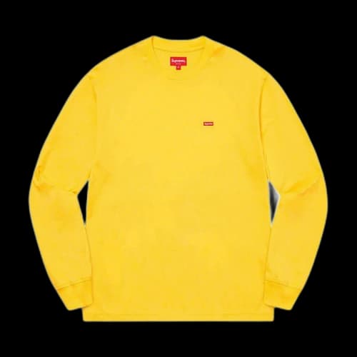 Supreme Small Box Long-Sleeve Tee 'Yellow'