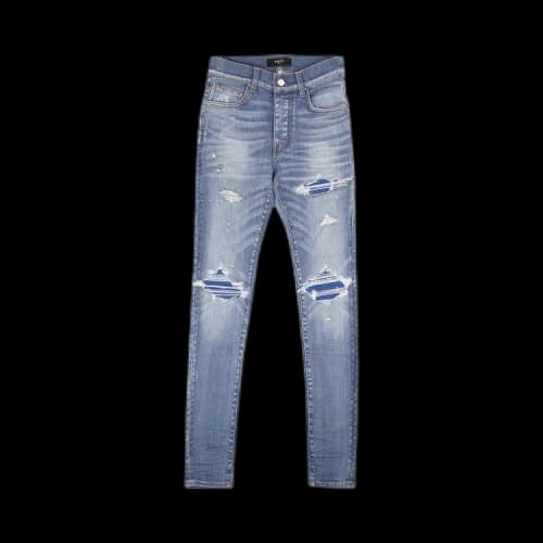 Amiri Ultra Suede MX1 Jean '70's Indigo'