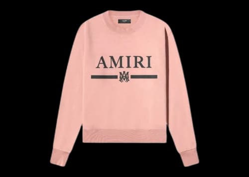 AMIRI Core Logo Bar Crew Sweatshirt Peach