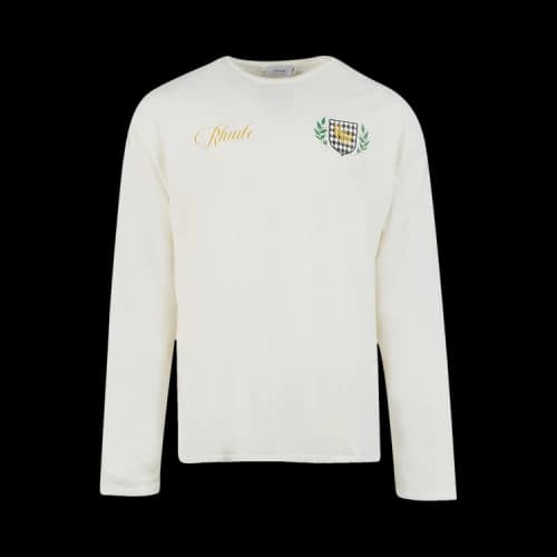 Rhude Crest Long-Sleeve Tee 'Vintage White'