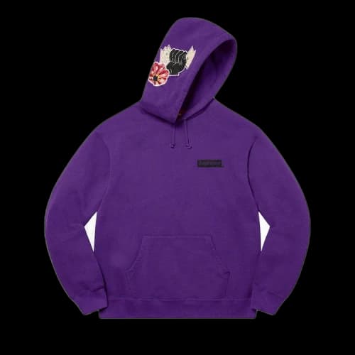 Supreme Instant High Patches Hooded Sweatshirt 'Purple'