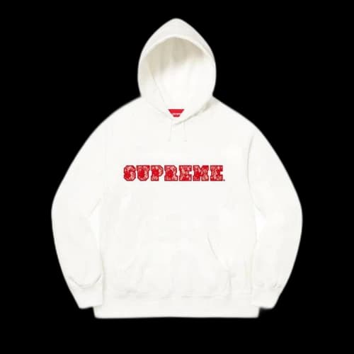 Supreme Lace Hooded Sweatshirt 'White'