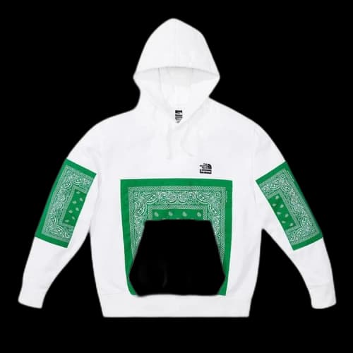 Supreme x The North Face Bandana Hooded Sweatshirt 'White'