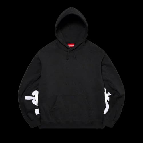 Supreme Cropped Panels Hooded Sweatshirt 'Black'
