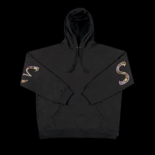 Supreme Beaded Hooded Sweatshirt 'Black'
