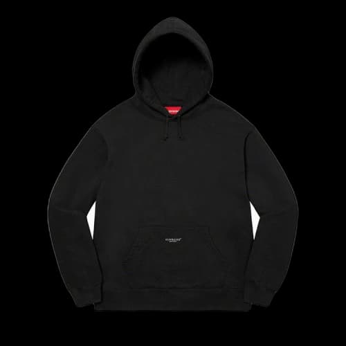 Supreme Micro Logo Hooded Sweatshirt 'Black'