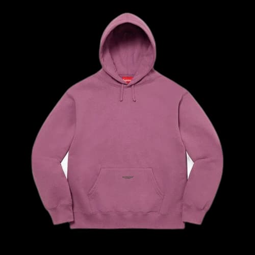 Supreme Micro Logo Hooded Sweatshirt 'Dusty Plum'
