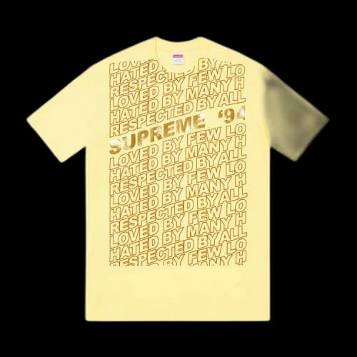 Supreme Respected Tee 'Pale Yellow'