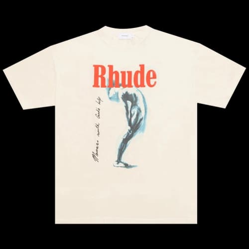 Rhude God Help Me Tee 'White'