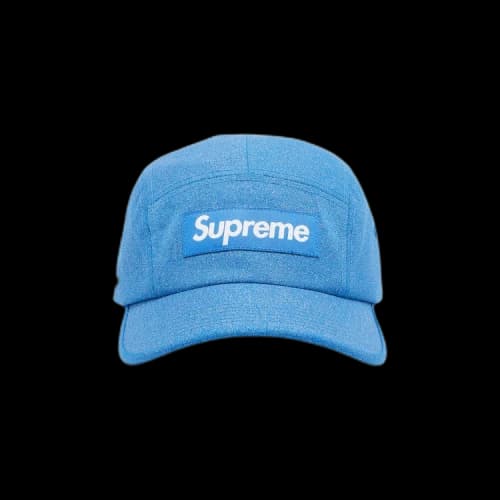 Supreme Glitter Cordura Camp Cap 'Light Royal'