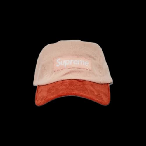 Supreme Suede Visor Camp Cap 'Peach'