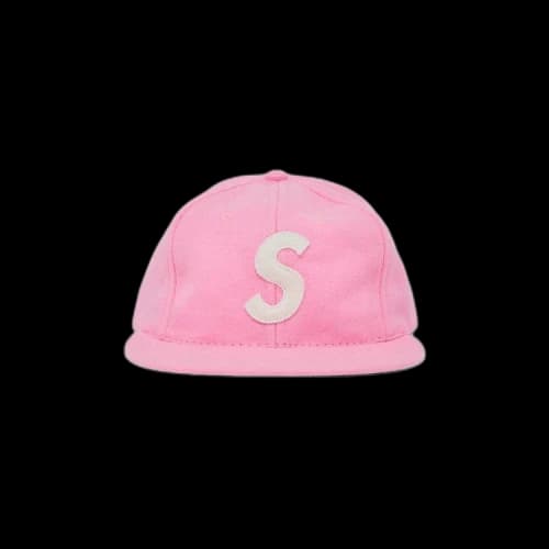 Supreme x Ebbets S Logo Fitted 6-Panel 'Bright Pink'