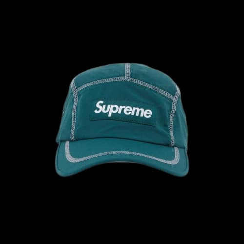 Supreme Reflective Stitch Camp Cap 'Dark Green'
