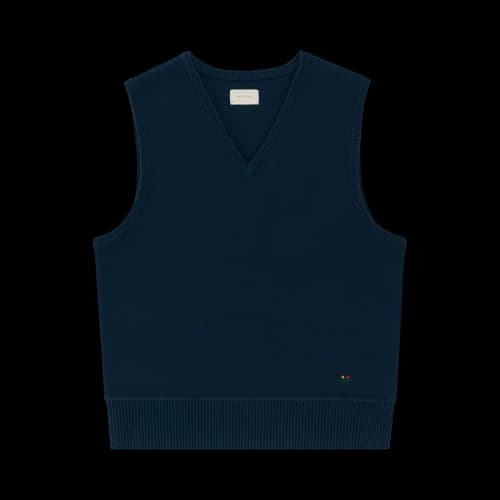Aimé Leon Dore Knit V-Neck Vest 'Moonlit Ocean'