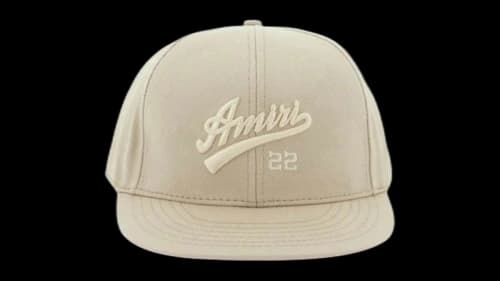 AMIRI Baseball Design Tan Beige Hat Beige