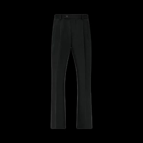 Amiri Viscose Double Pleated Pants 'Black'