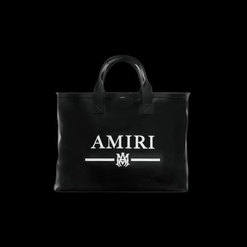 Amiri Nappa Logo Embroidery Tote Bag 'Black'