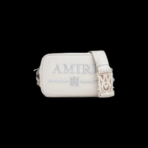 Amiri Nappa Embroidery Camera Case 'Alabaster'