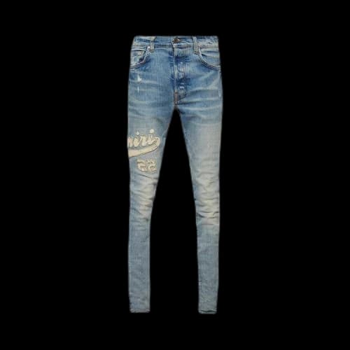 Amiri Varsity Applique Logo Jean 'Clay/Indigo'