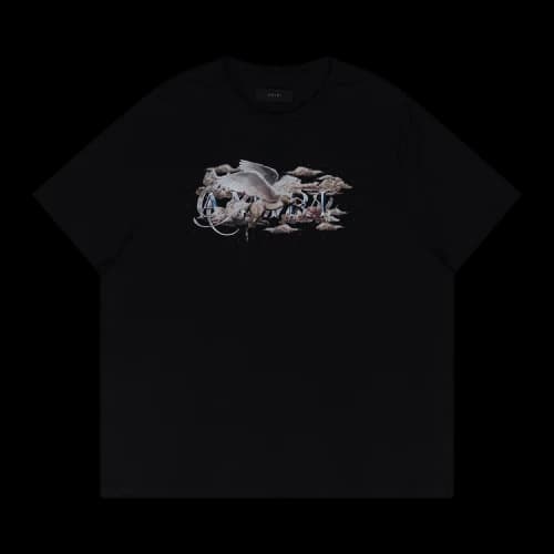 Amiri Pegasus Script Logo Tee 'Black'
